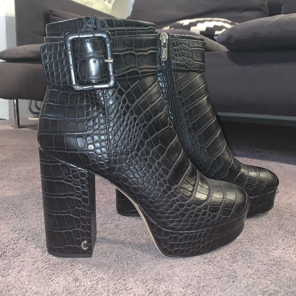 Circus by Sam Edelman-Crocodile print ankle boot!